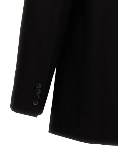 Shop Y/project Pinched Logo Blazer And Suits Black