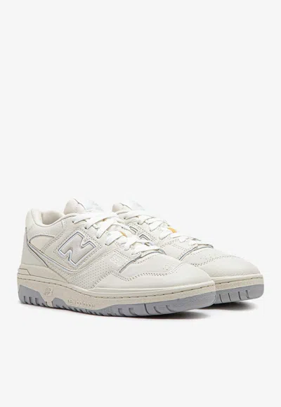 Shop New Balance 550 Low-top Sneakers In Sea Salt Team Royal Leather In White