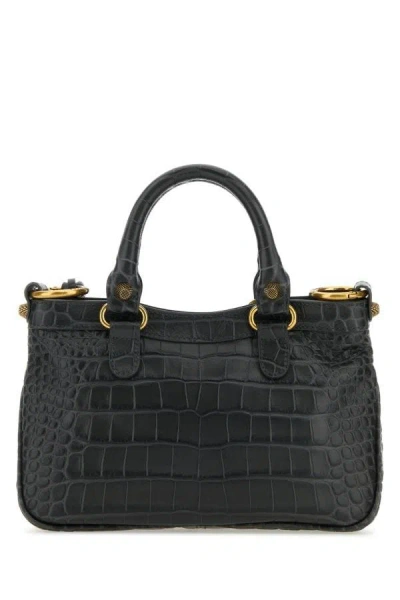 Shop Balenciaga Woman Charcoal Leather Neo Cagole S Handbag In Gray