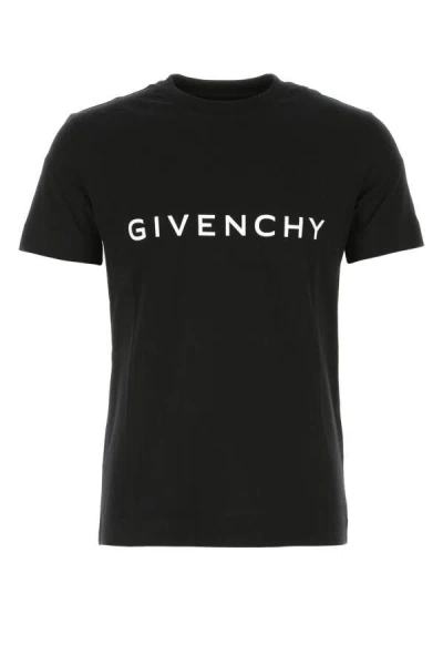 Shop Givenchy Man Black Cotton T-shirt