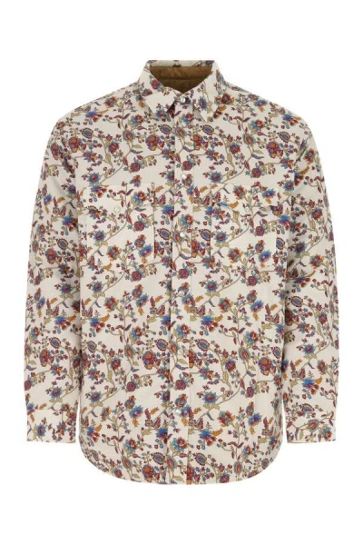 Shop Isabel Marant Man Printed Cotton Valdy Jacket In Multicolor