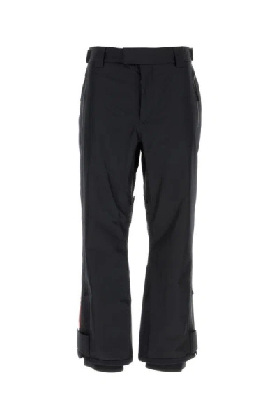 Shop Prada Man Black Polyester Extreme Tex Ski Pant