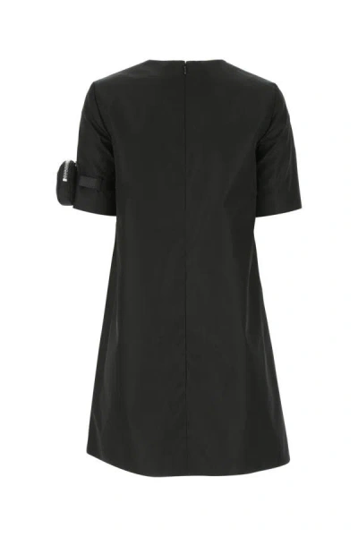 Shop Prada Woman Black Re-nylon Dress