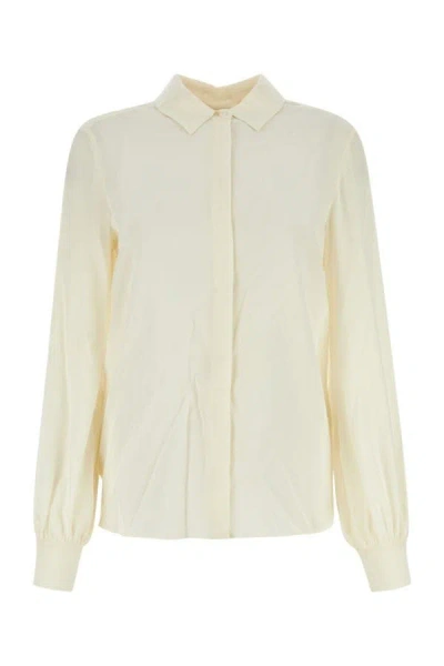 Shop Weekend Max Mara Woman White Silk Esopo Shirt