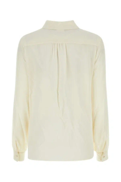 Shop Weekend Max Mara Woman White Silk Esopo Shirt