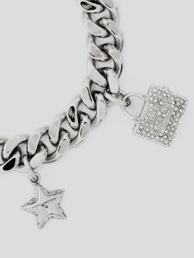 Shop Marc Jacobs Bracelet In Silvercrystal