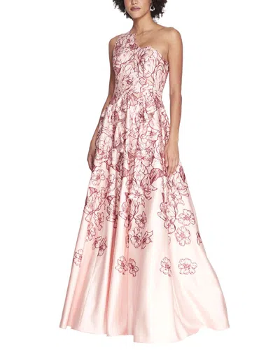 Shop Marchesa Notte Gown In Pink