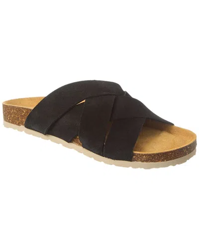 Shop Intentionally Blank Mighty Suede Sandal In Black
