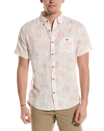 Shop Weatherproof Vintage Linen-blend Shirt In Pink