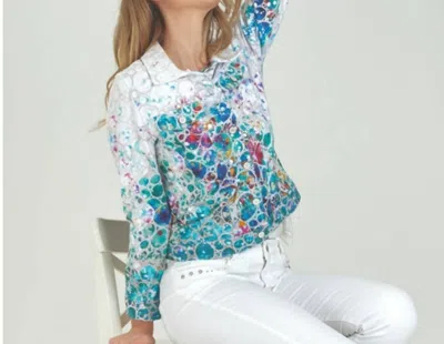 Dolcezza Dimension 44 Jacket In White Multi In Multi