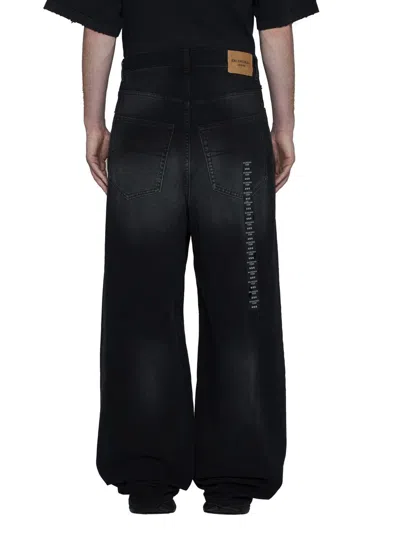Shop Balenciaga Jeans In Sunbleached Black