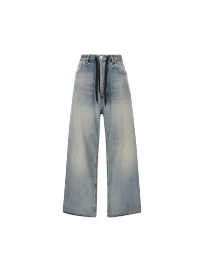 Shop Balenciaga Jeans In Outback Blue