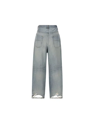 Shop Balenciaga Jeans In Outback Blue