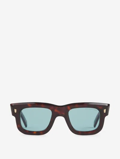 Shop Cutler And Gross Cutler & Gross Rectangular Sunglasses 1402 In Lentes En Contraste Con La Montura