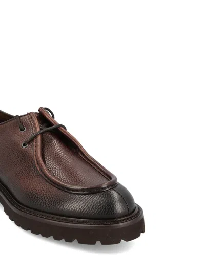 Shop Doucal's Low Shoes In Inca Brown
