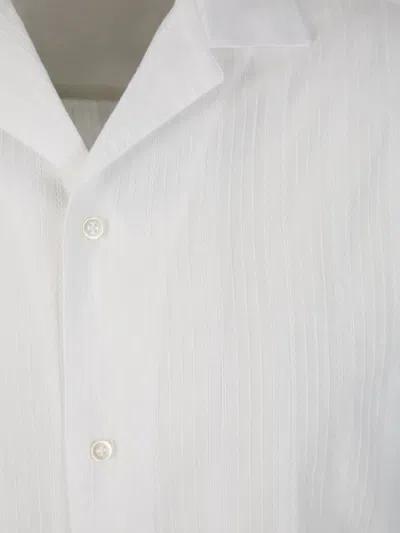 Shop Officine Generale Officine Générale Eren Cotton Shirt In Short Sleeve