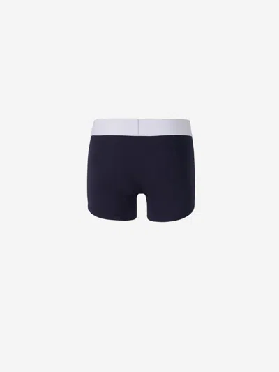 Shop Palm Angels Two Pack Boxers In Navy Blue And White