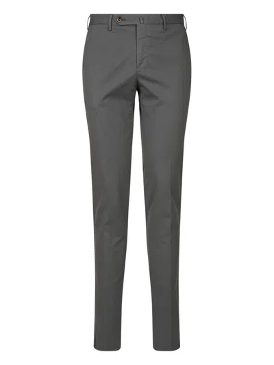 Shop Pantaloni Torino Slim Chino Stretch Pants Clothing In Grey