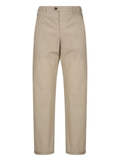 Shop Pantaloni Torino Stretch Pants Clothing In Nude & Neutrals