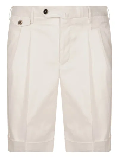 Shop Pantaloni Torino Stretch Bermuda Shorts Clothing In White