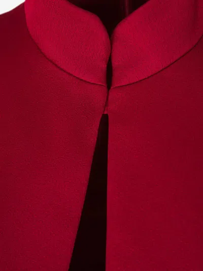 Rasario Draped Cutout Midi Dress In Draped On The Front