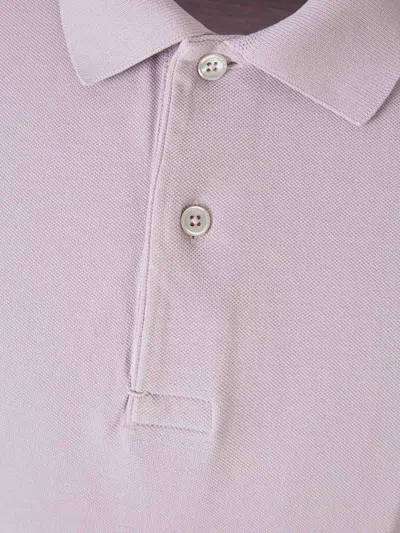 Shop Tom Ford Cotton Pique Polo In Lilac