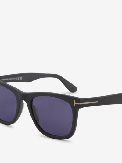 Shop Tom Ford Kevyn Rectangular Sunglasses In Blue