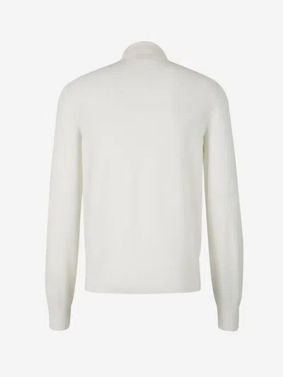 Shop Tom Ford Silk And Cotton Polo In Cream