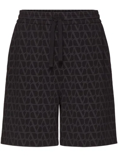Shop Valentino Toile Iconographe Cotton Sweatpants In Black
