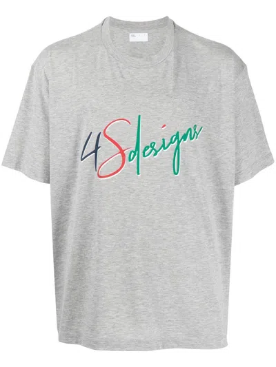 Shop 4sdesigns Logo-print Short-sleeve T-shirt