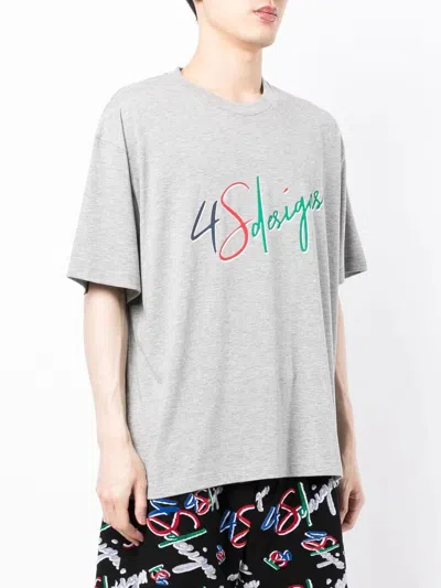 Shop 4sdesigns Logo-print Short-sleeve T-shirt