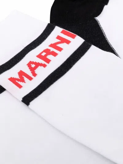 Shop Marni Logo-print Socks