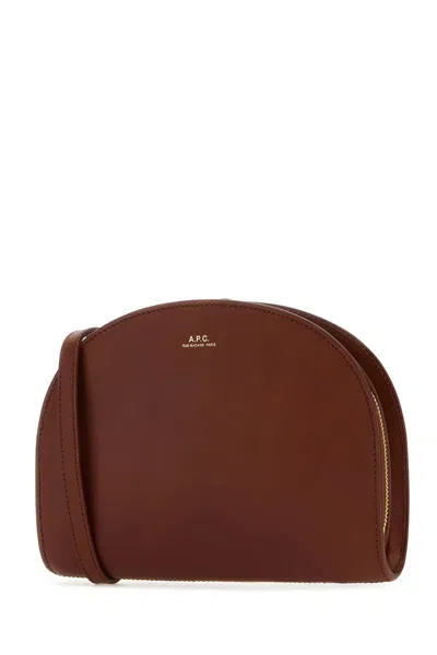 Shop Apc A.p.c. Shoulder Bags In Brown