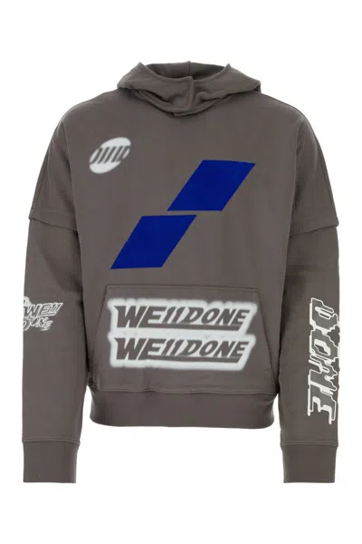 Shop We11 Done We11done Sweatshirts In Charcoal
