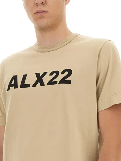 Shop Alyx 1017  9sm Logo Print T-shirt In Beige