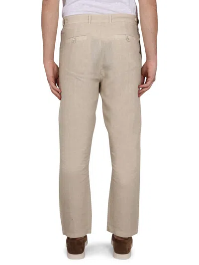 Shop 120% Lino Linen Pants In Brown