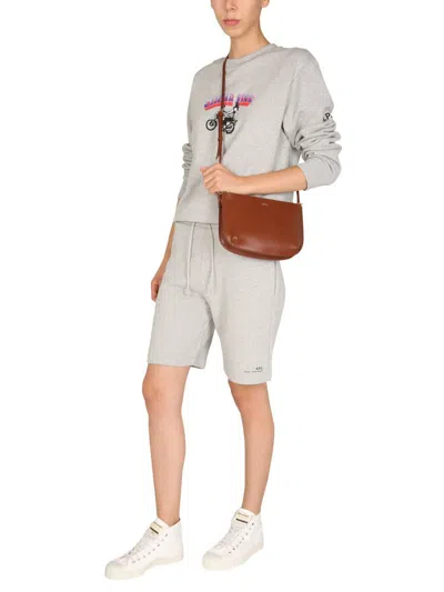Apc A.p.c. "mika" Sweatshirt Unisex In Grey