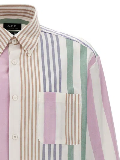 Shop Apc A.p.c. 'mateo' Shirt In Multicolor