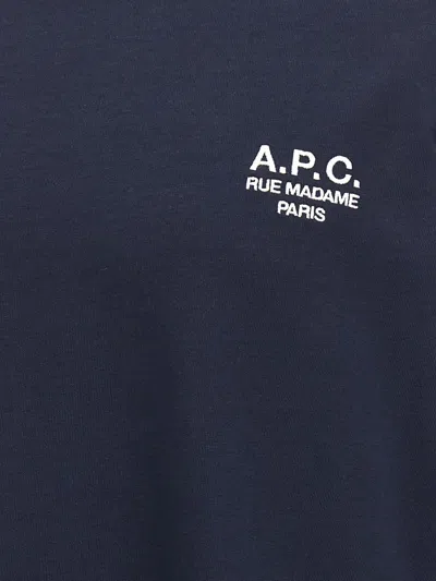 Shop Apc A.p.c. 'oliver' T-shirt In Blue