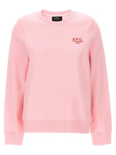 Shop Apc A.p.c. 'skye' Sweatshirt In Pink