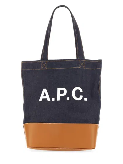Shop Apc A.p.c. Axel Tote Bag In Beige