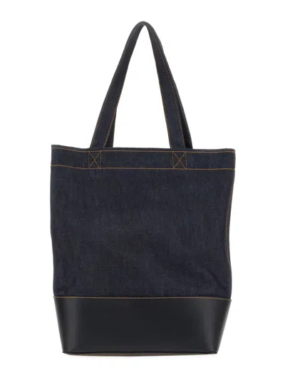 Shop Apc A.p.c. Axelle Tote Bag In Blue