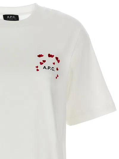 Shop Apc A.p.c. Valentine's Day Capsule 'amo' T-shirt In White