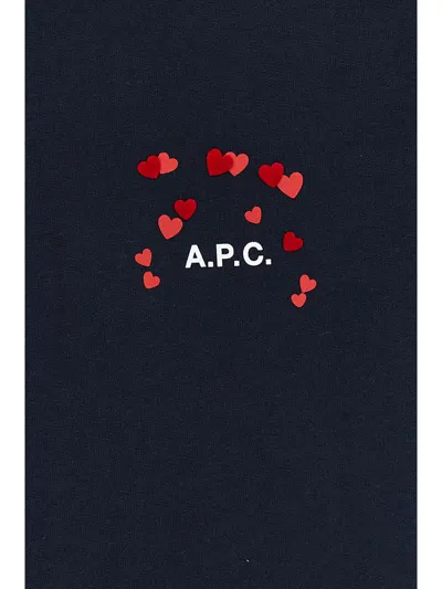 Shop Apc A.p.c. Valentine's Day Capsule 'valentin' Sweatshirt In Blue