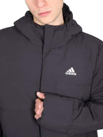 Shop Adidas Originals Helionic Down Jacket In Black