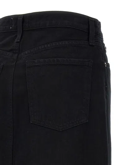 Agolde Hilla Denim Maxi Skirt In Blue