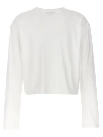 Shop Agolde 'mason' Cropped T-shirt In White