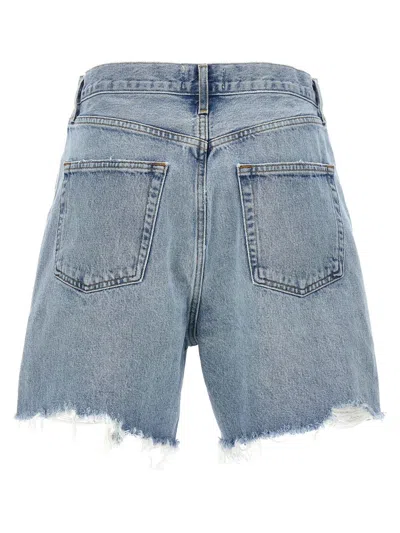 Shop Agolde 'stella' Shorts In Blue