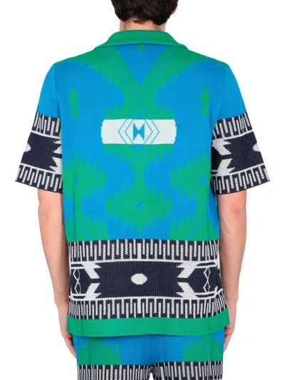 Shop Alanui Jacquard Shirt In Multicolour