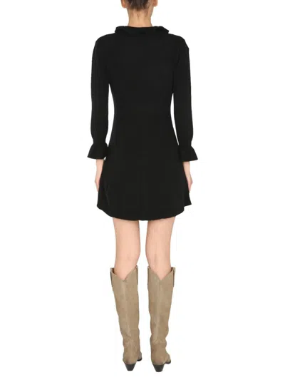 Shop Alberta Ferretti Mini Dress In Black